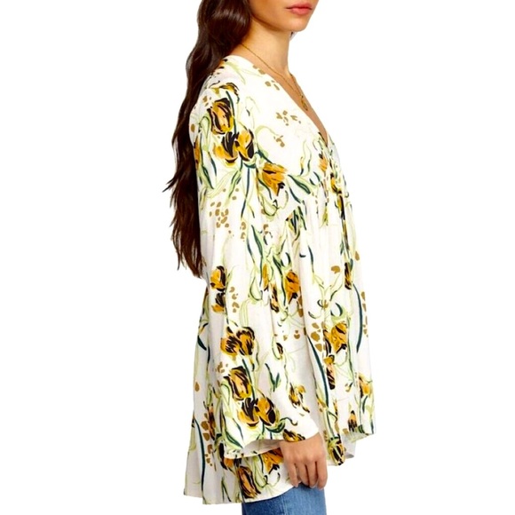 🌺🎉HP🎉🌺 NWT Free People Bella Floral Print Top - Picture 5 of 15